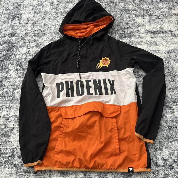 Fanatics Phoenix Suns Windbreaker Jacket Kangaroo Pouch Colorblock Men’s Small - Picture 1 of 7